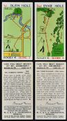 Selection of 1933 Churchman's Golfing Cigarette Cards 'Can You Beat Bogey At St Andrews', general