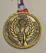 1986 Much Wenlock Olympic Games official participants bronze medal - engraved on the back 