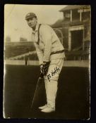 Sir Jack Hobbs (Surrey and England) signed cricket photograph - vintage photograph showing Hobbs