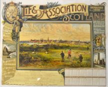 Blair, John (1853-1947) 1892 Life Association of Scotland Coloured Golfing Calendar - 