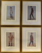 4x Vanity Fair limited edition golf prints - to incl J.H Taylor 