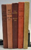 Golf Illustrated Collection - 5 bound volumes to incl 1963 July - December, 2x 1964 and 2x 1965 -