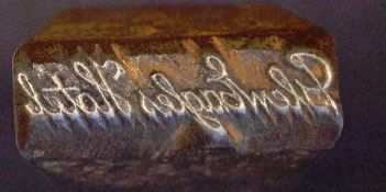 Gleneagles Hotel iron golf club head stamp - overall 4.25