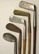 3 various putters to include JH Taylor Autograph 