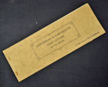 Rare Kingswear and Dartmouth Golf Course golf club handbook c.1935 - advertising the new 18 hole