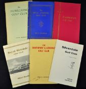 6x North West golf club handbooks from 1950's onwards by Robert HK Browning, Tom Scott, Guy B