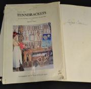 Tennis Racket Book signed by the author Siegfried Kuebler titled 