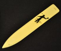 Tennis -1920s Ivorine letter opener mounted with a male tennis player overall 7