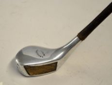 Fine and rare early Reginal Brougham Pat 1894 bulged face alloy wood with hickory face insert and
