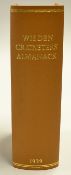 1939 Wisden Cricketers' Almanack - 76th edition complete with the original cloth wrappers, rebound