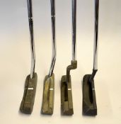 4x various Karsten Ping bronze putters to include Ping Blade, Ping Zing, Ping Ball-Namic B68 and a