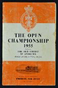 1955 Open Golf Championship programme - played at St. Andrews Friday 8th July and won by Peter