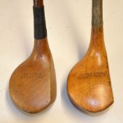 2x James Braid socket head brassies to incl 