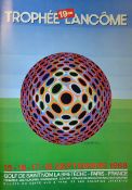 Collection of Lancôme French Open Golf Championship tournament posters and book to incl together