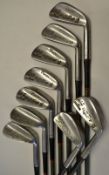 Set of 9x Roberto De Vicenzo (1967 Open Golf Champion) Autograph P Model Flanged Irons - Made by