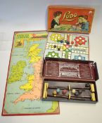 Geo G Bussey table croquet set in makers original box to incl 4x mallets, 7x balls, 6x hoops one
