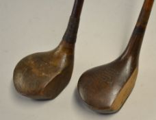 2x persimmon socket head drivers incl a Spalding bulger driver with original hide grip and