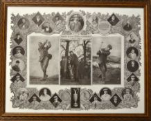 1910 Open Golf Championship photograph print titled 
