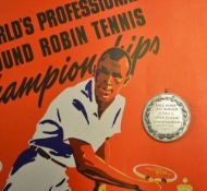 1941 Fred Perry 5th US Open Tennis Championship silver winners medal - played at the Greenbrier Golf