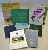 Golf Club Histories Overseas (9) to incl Kavanagh, L. V. - 'History of Golf in Canada' 1973 1st
