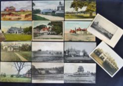 15x Various golfing postcards in the London and South East region from the early 1900s onwards to
