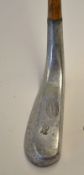 Rare and very unusual shaped Cochrane's long alloy mallet head putter showing the Cochranes name and