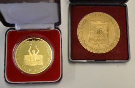 2x 1990's Athletic participation medals to incl 1990 IAAF 3rd World Junior Athletics Championships