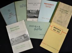 8x Scottish golf club handbooks from the 1950s onwards by Robert H. K Browning, James Stewart and
