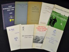8x various England golf club handbooks from the 1930s onwards by Robert H. K Browning, Francis James