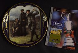 Rare R&A Open Championship Presentation ltd ed bone china plate featuring 