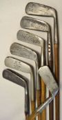 7x various putters to incl Anderson flanged bottom straight blade, McGregor Edinburgh smf goose
