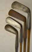 Rare T McQuahe, Perth early smf thick topped cleek c.1885 with 4.5