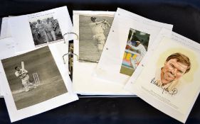 Extensive collection of Middlesex County Cricket Club players' signatures from 1930's to date -