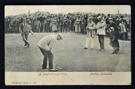 Wrench Series golfing postcard no 1979 - A Herd (Champion 1902) and Andrew Kirkcaldy playing in