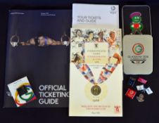 2014 Glasgow Commonwealth Games collection to include 6 pin badges, One Year to Go, Harper MacLeod