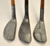 3x good Standard Golf Co alloy mallet head putters to include a fine 