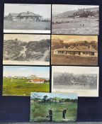 Collection of Welsh and Irish golfing postcards from the early 1900s onwards to include 3x Royal