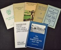 Interesting collection English golf club handbooks from the 1920s onwards by Arthur Preedy and
