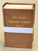 1929 Wisden Cricketers' Almanack - Willows soft back reprint publ'd 2008 in brown gilt cloth