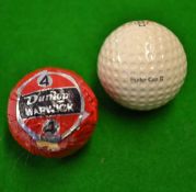 2x Hole in one golf balls from the 1920/30s - to incl a Dunlop square mesh inscribed 