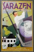 Gene Sarazen signed official 1994 Sarazen World Open Golf Championship tournament poster - art