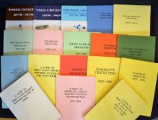 Collection of The Association of Cricket Statisticians publications of overseas cricketers as well