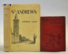 Lang, Andrew & Others - 'A Batch of Golfing Papers' - 1st ed 1892 with original red and gilt