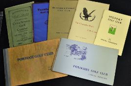 7x Scottish golf club handbooks from the 1930s onwards by Robert H.K Browning, S.L McKinlay, LG