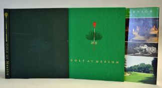 2x American Golf Club Histories 'Golf at Merion' 1989 & 2005 by Desmond Tolhurst, 2005 edition