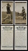 1927 Churchman's Golf Cigarette Cards 'Famous Golfers' real photographs, 50/50, includes Jones,