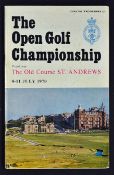 1970 Open Golf Championship official programme - played at St Andrews and won by Nicklaus (2nd