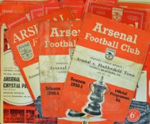 1950s & 1970s Arsenal Football programme selection home matches generally including 1950 v