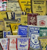 Selection of Football Pennants predominantly British Teams including Sheffield Wednesday, Burton