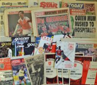 Arsenal Football Ephemera to include approximately 30 items including Arsenal Gunflash, full